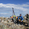 On top of Bald Mountain. Getting ready to make some turns on the East face in July.