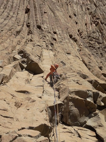 Mauricio Clauzet in the first ascent of " La Promessa del Puma..."