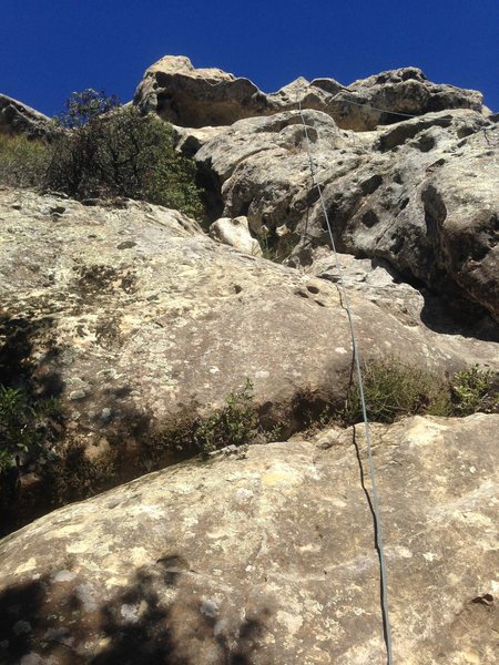 The climb I did at Castle Rock (Unknown route and rock details)