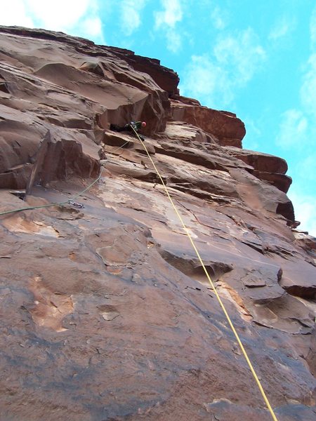 Aaron entering the hard section on the wild P4...