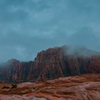 Snow canyon rain storm