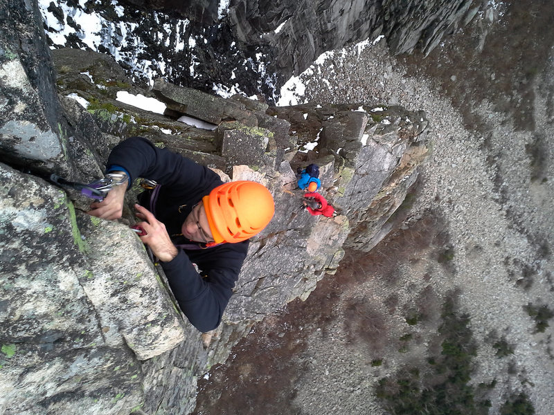 Last pitch of the Whitney Gilman Ridge