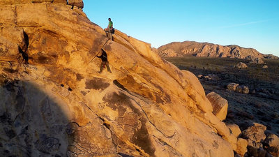 Hand crack before the top out on Penelope's Walk (Spaghetti and Chili also ends here).