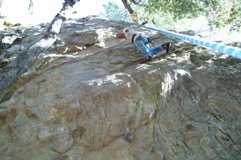 Mike Arechiga on, Permanent Erection, 5.11a.