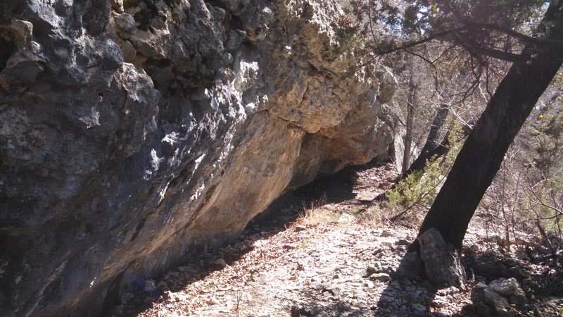 Looking towards The Dugout section of the Park Boulder