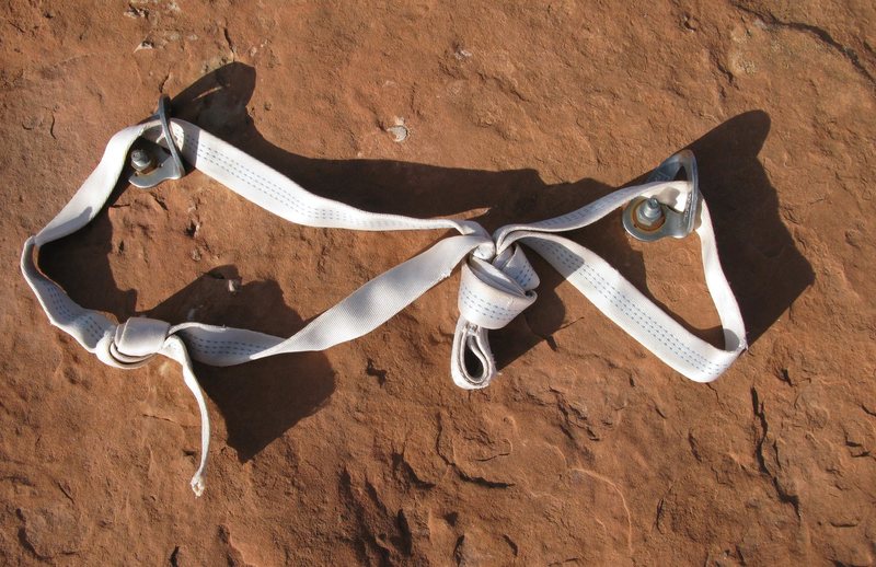 The webbing atop Point Iris. It should be red.