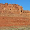 The first view of the butte is of the east face from the Loop Road. 