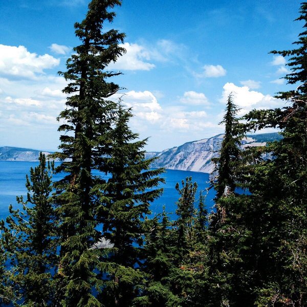 View from the rim at Crater Lake