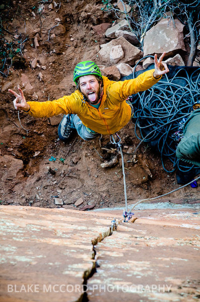 Incredibly content with fun climbing and great friends.<br>
Photo: blakemccordphoto.com