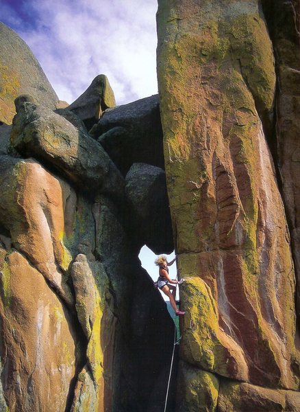 Photo from "Women of Climbing" calendar; if someone knows who the photographer is let me know so I can credit them. Awesome picture. 