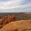 Balanced Rock looks tiny from the top