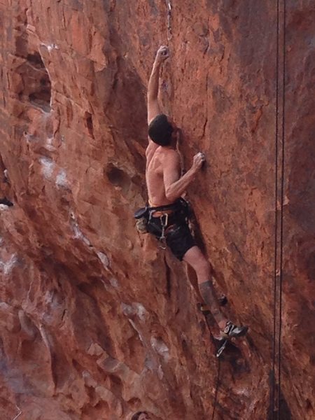 In the lower crux