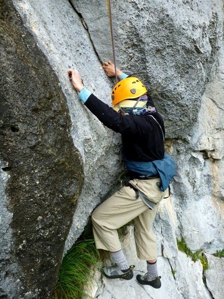 Start of the second pitch of Los Elfos