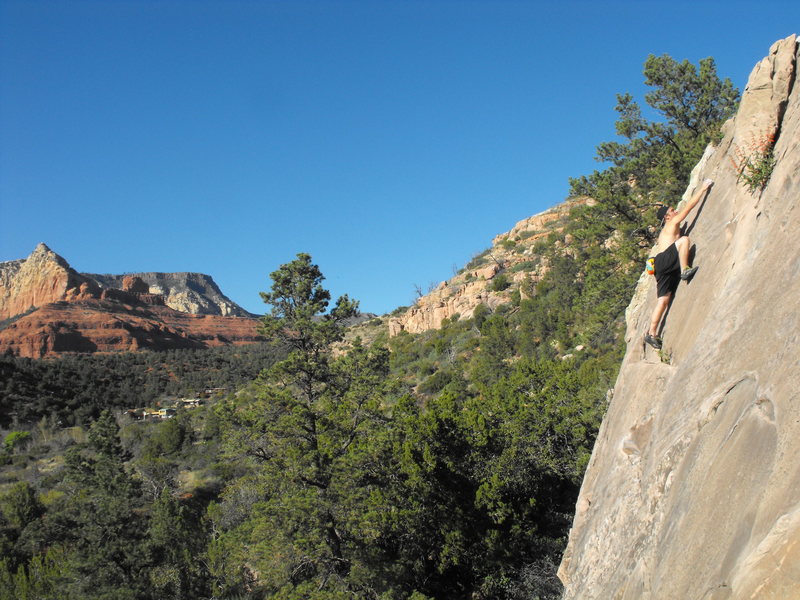 brett on one of the bigger boulders at the anvils