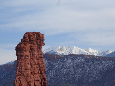 Dylan and I heading to the top. Photo cred: Will Creed