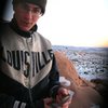 Atop Owl Rock 5.8 in Arches National Park, Moab, UT.