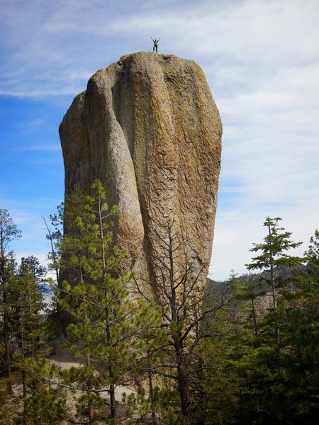 FA of The Great Potato (a.k.a. Mt. Ore Ida), San Mateo Mountains, New Mexico. March 2015. 