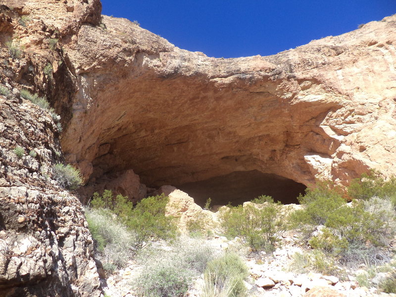 Close up of the cave