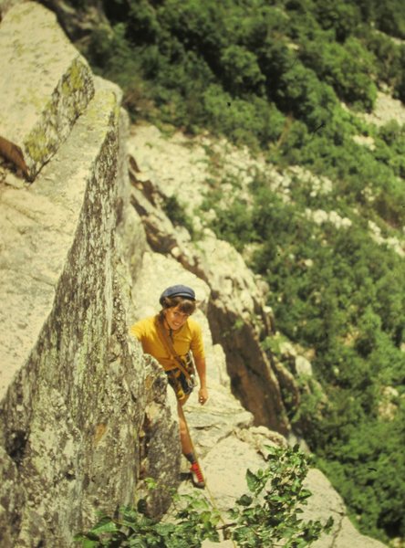 Tana Cathcart on Cannon Cliff