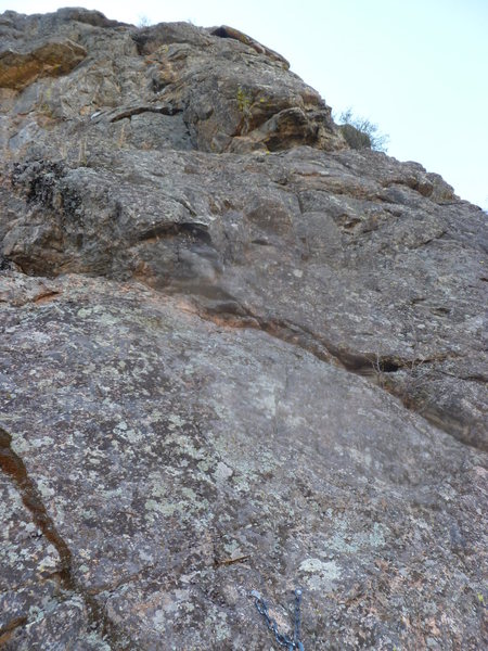 Looking up at the second pitch.