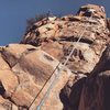 Dave LaSorte at the crux section.