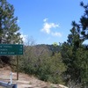 School Rock (circled) as seen from Hwy 18, Running Springs Area