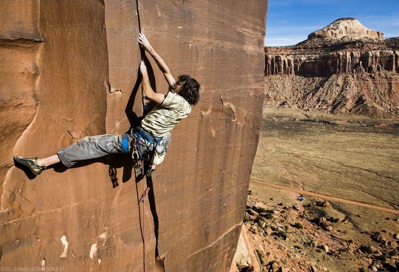 Joseba Larreategi on the 2nd ascent. 