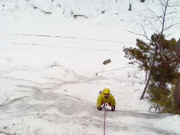 Timmy on trestle cut