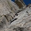 Looking up Open Book 5.9 Tahquitz