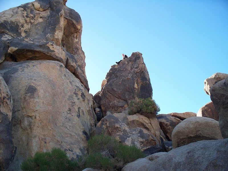 Me beside the Black Tower (left)