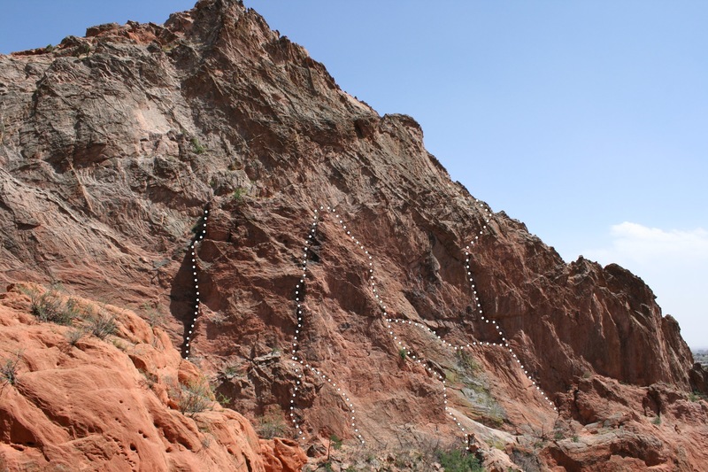 Grey (Kindergarden) Rock west face.