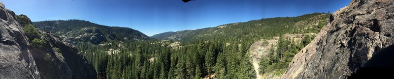 Bowman Valley panoramic from atop Rediscovery Wall Left<br>
