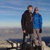 Brian and I on Whitney after climbing east buttress. 