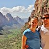 The wife and I in Zion.