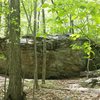 Bouldering area 5 minutes down trail 