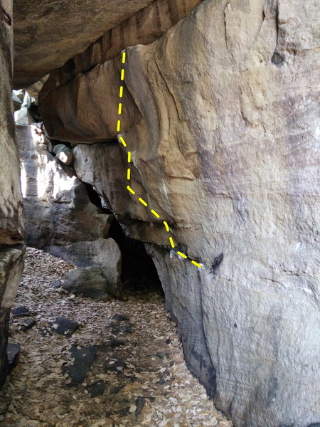 Photo of the cave route. 