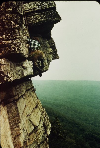 Shockley ceiling 1950s. M.Marquardt climbing.