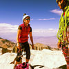 monkey climb mt. whitney, east buttress. monkey tired