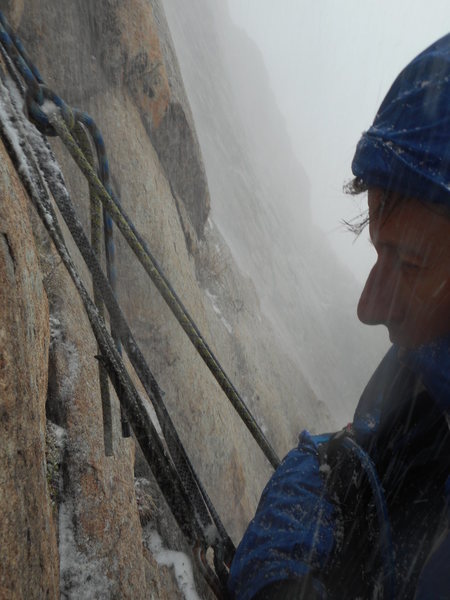 Carter Classic, Davis Face, Buena Vista, CO. Top of pitch 1 on May 8, 2015.