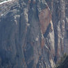 View of Mountaineer's Route from farther up the valley.