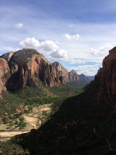Coming down the Angel's Landing trail.
