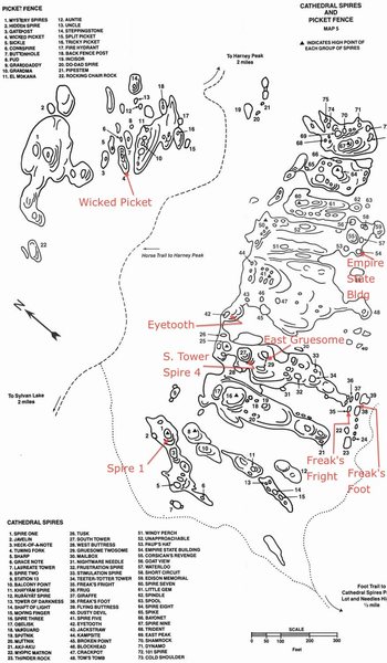 Cathedral Spires (Herb Conn Map)