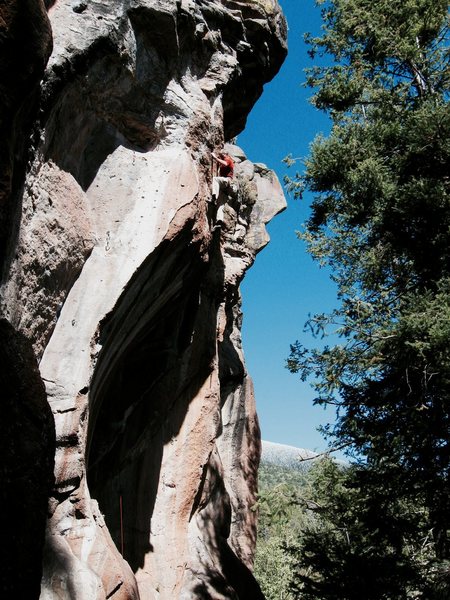 JJ on Burning Point, Peaks Crag, AZ<br>
