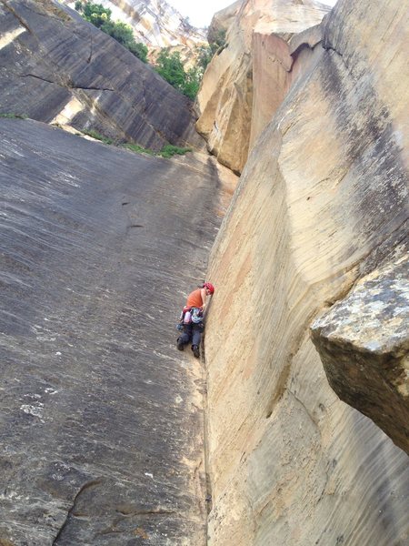 Nate leading the wide corner on pitch 4.