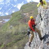 Rappelling in at Blueberry Lake on the last day of the fest.