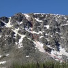 NE Couloir topo from Honeymoon Pass approach