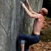 tyson cranking through some of the less than ideal holds on the v9 variation