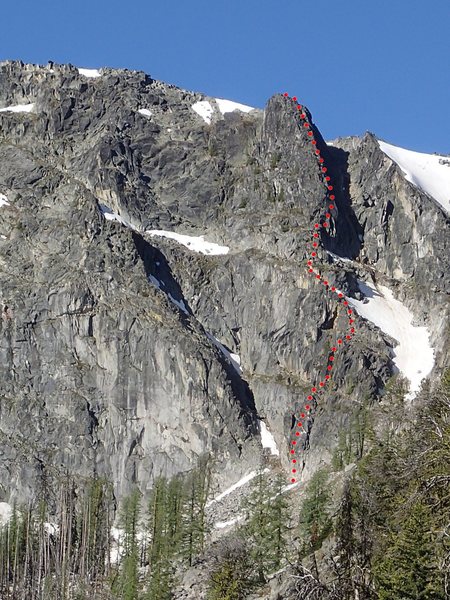 North Tower Ridge Route topo