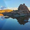 Watson Lake at sundown