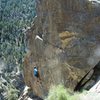 Finishing up the tough opening boulder problem.